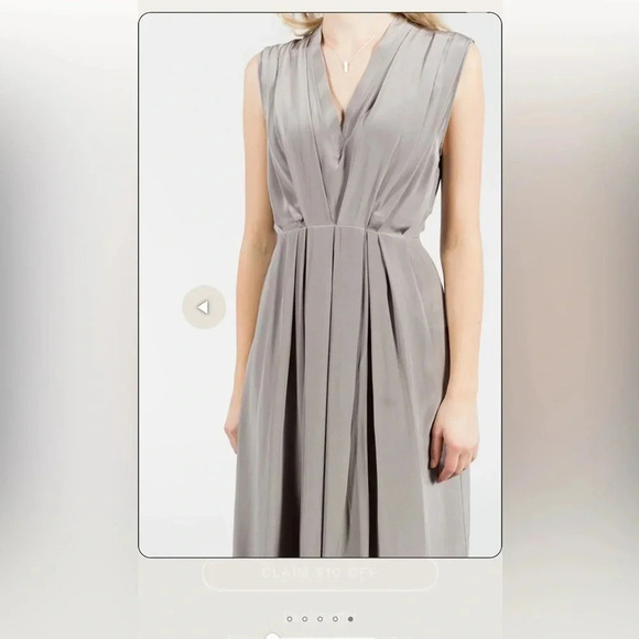 Rachel Comey Courier Dress Grey 100% silk size 2 NWT - Picture 5 of 11